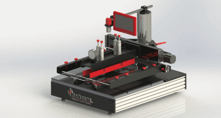 Marksman Screen Printer printing position