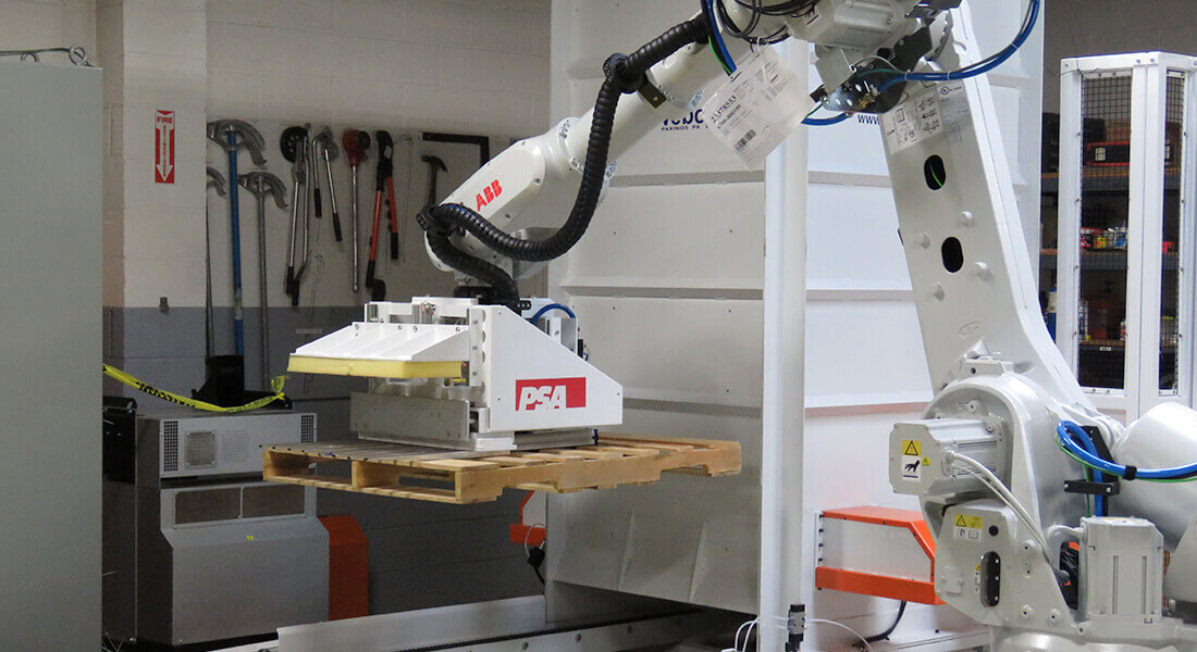 PSA custom automation robot for palletizing